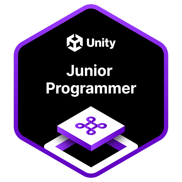 Unity Junior Programmer certificate preview